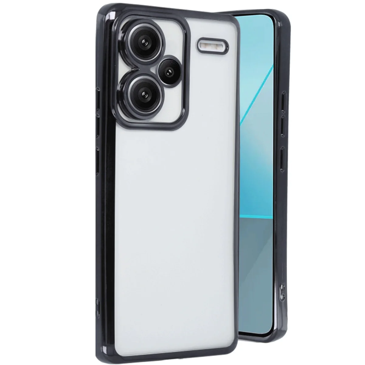 Redmi Note 13 Pro Plus Kılıf Razer Lensli Silikon - Siyah