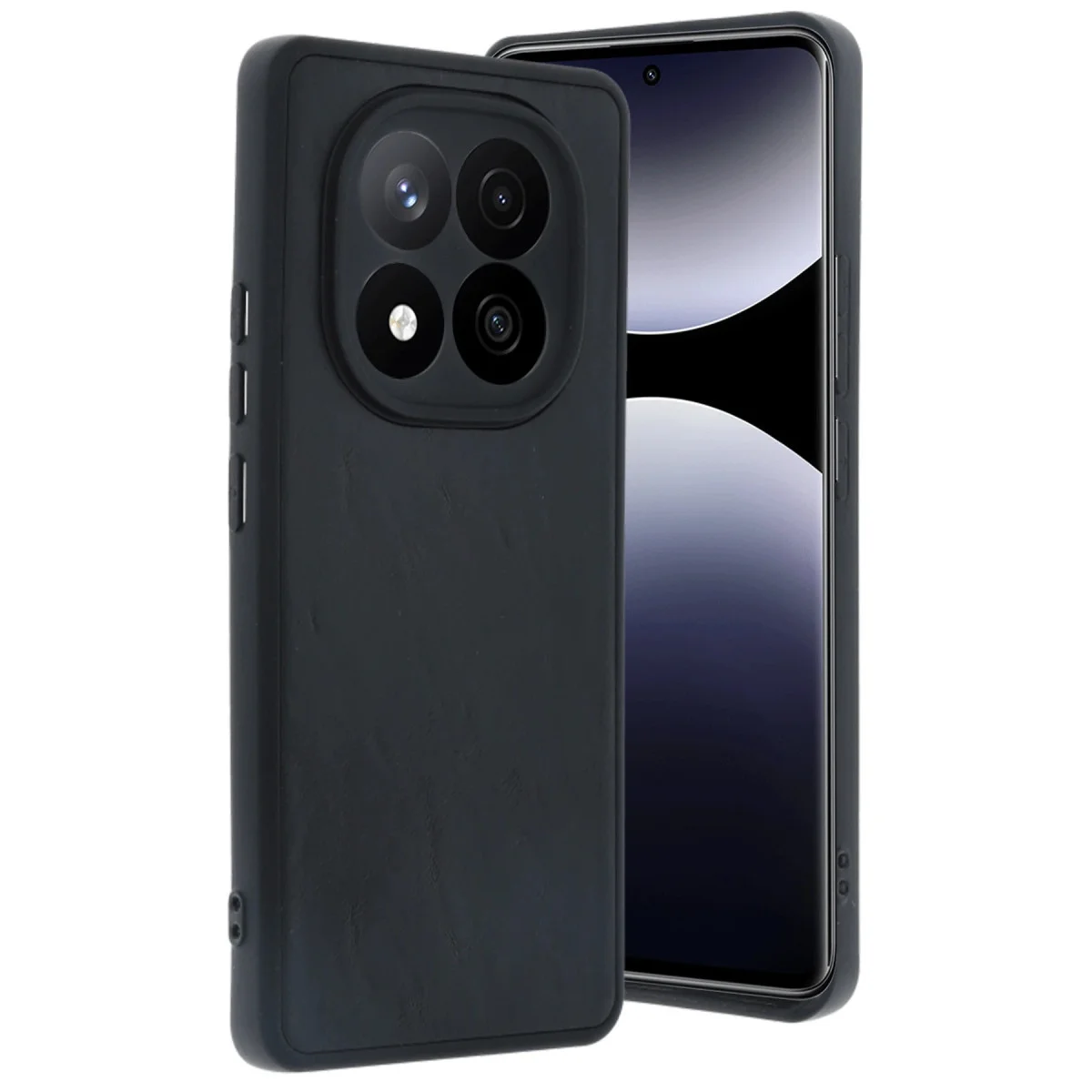 Redmi Note 14 Pro 4G Kılıf Aras Deri Kapak - Siyah