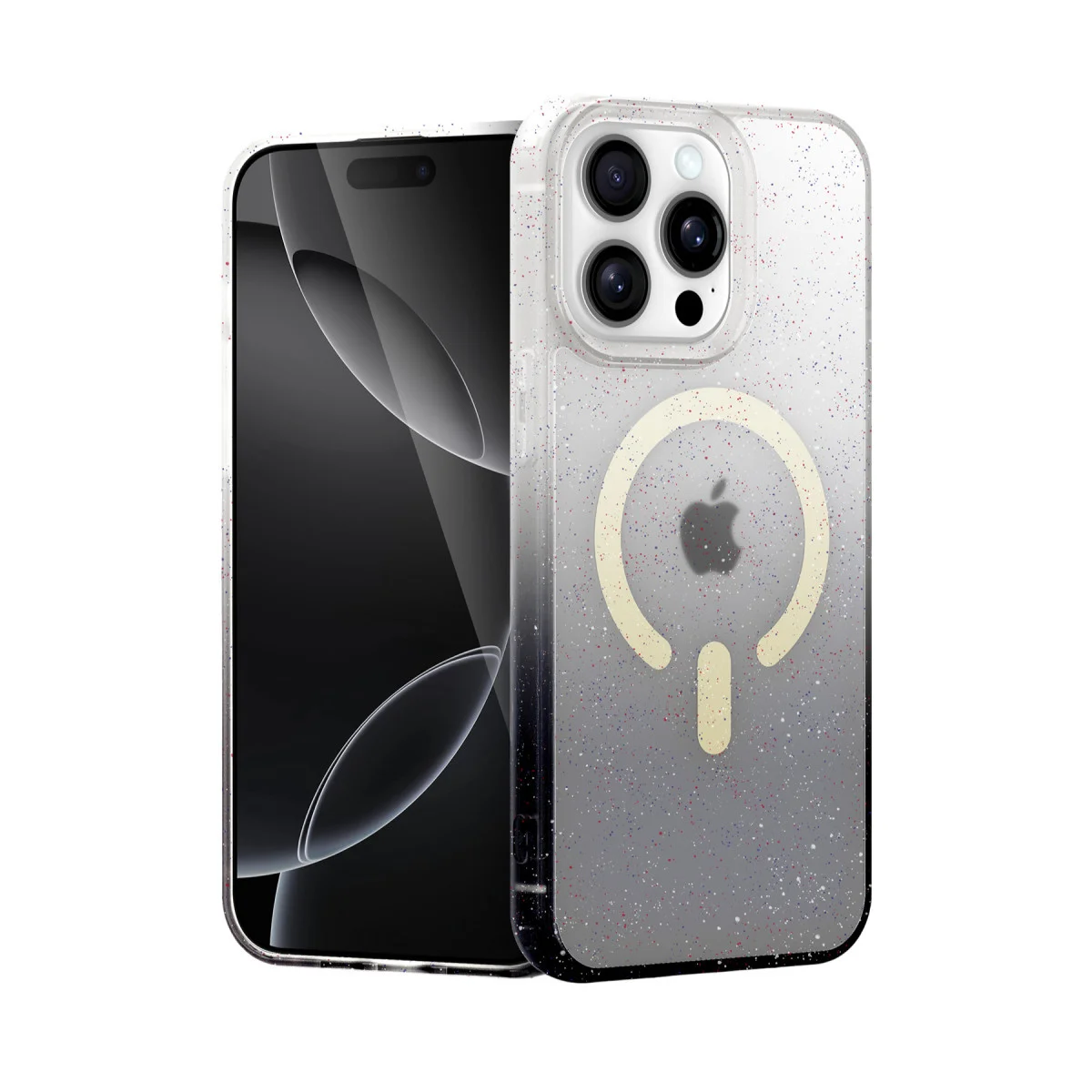 iPhone 15 Pro Max Pummel Shiny Magsafe Kapak - Siyah