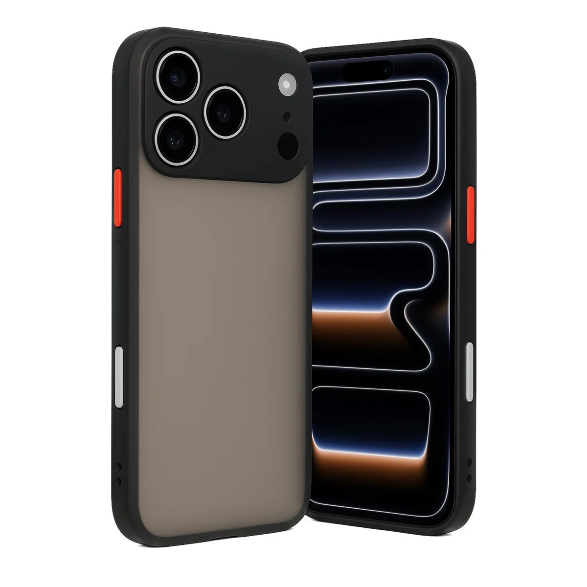 iPhone 17 Pro Kılıf Montreal Silikon Kapak - Siyah