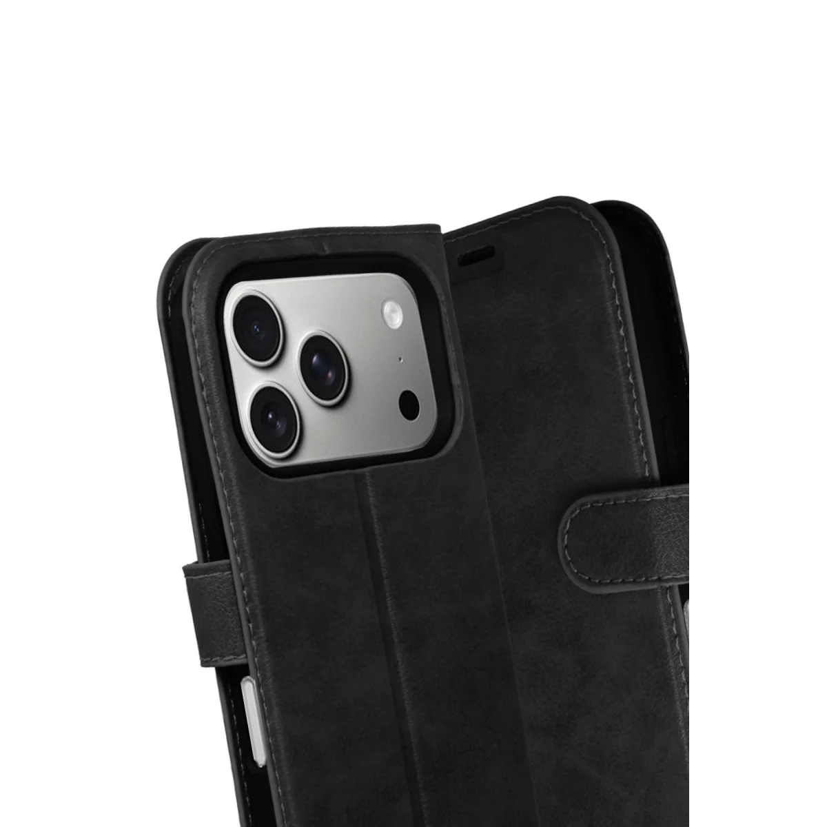 iPhone 17 Pro Trend S Plus Kapaklı Kılıf - Siyah