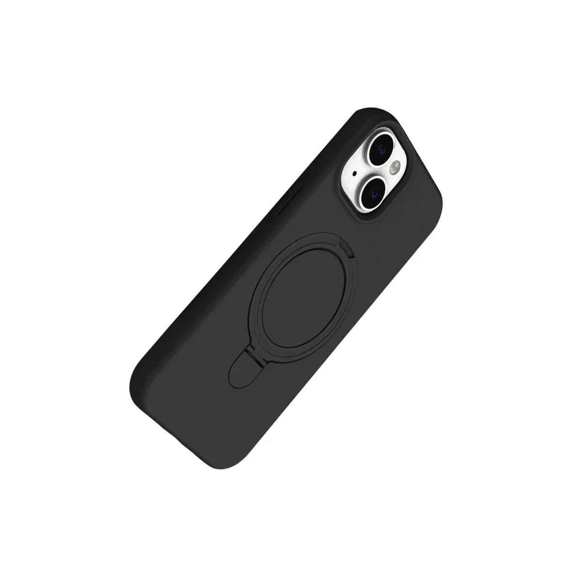 iPhone 15 Regal Magsafe Standlı Kapak - Siyah