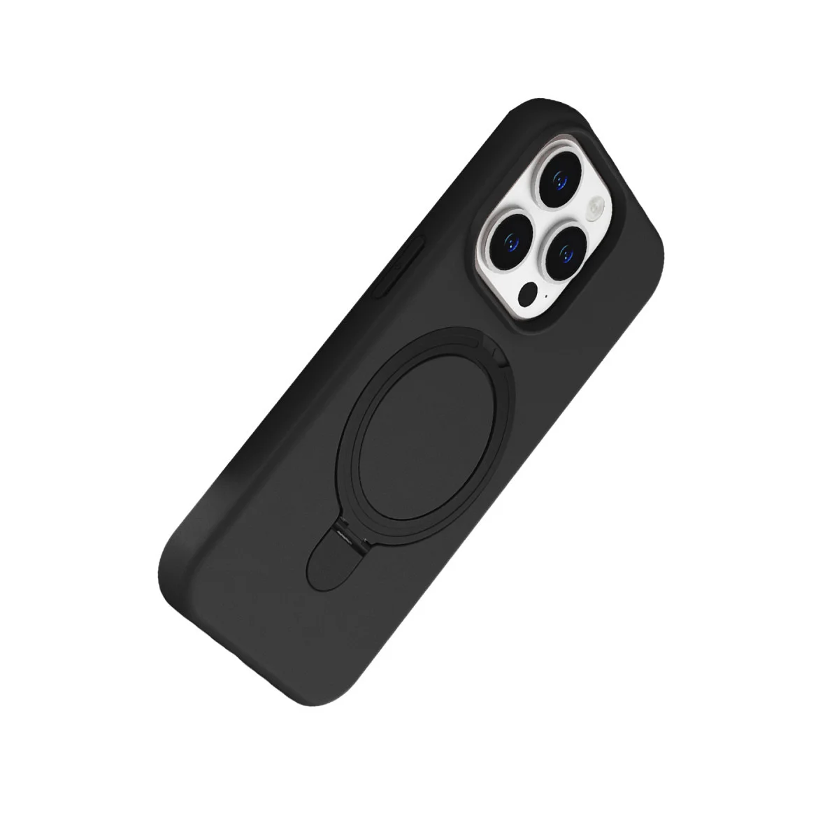 iPhone 15 Pro Max Regal Magsafe Standlı Kapak - Siyah