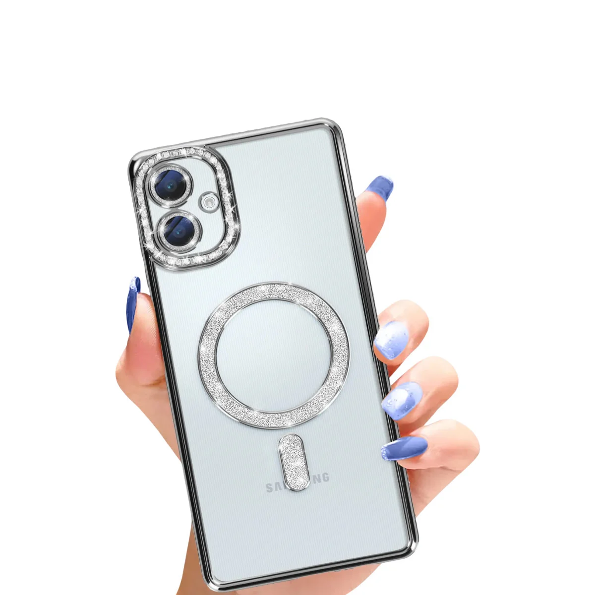 Galaxy A06 Joke Simli Magneticsafe Kılıf - Siyah