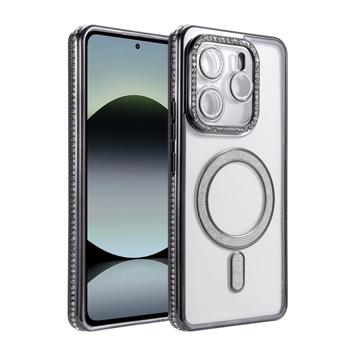 Redmi Note 14 4G Joke Simli Magneticsafe Kılıf - Siyah