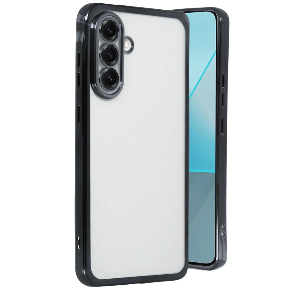 Galaxy A17 5G Razer Lensli Silikon - Siyah