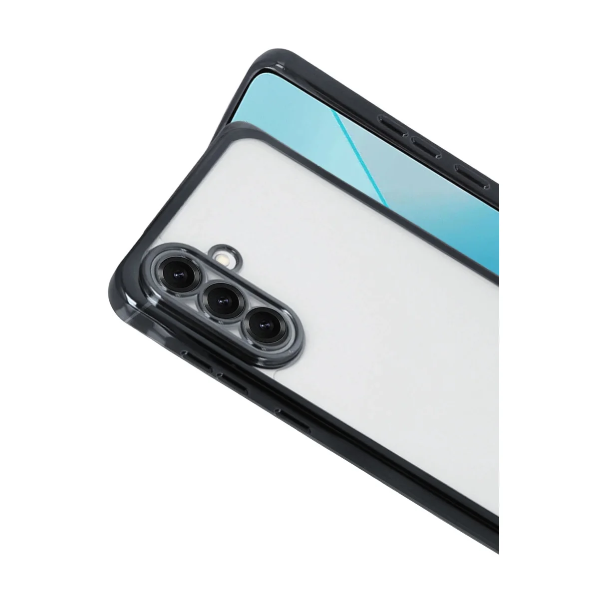 Galaxy A17 5G Razer Lensli Silikon - Siyah