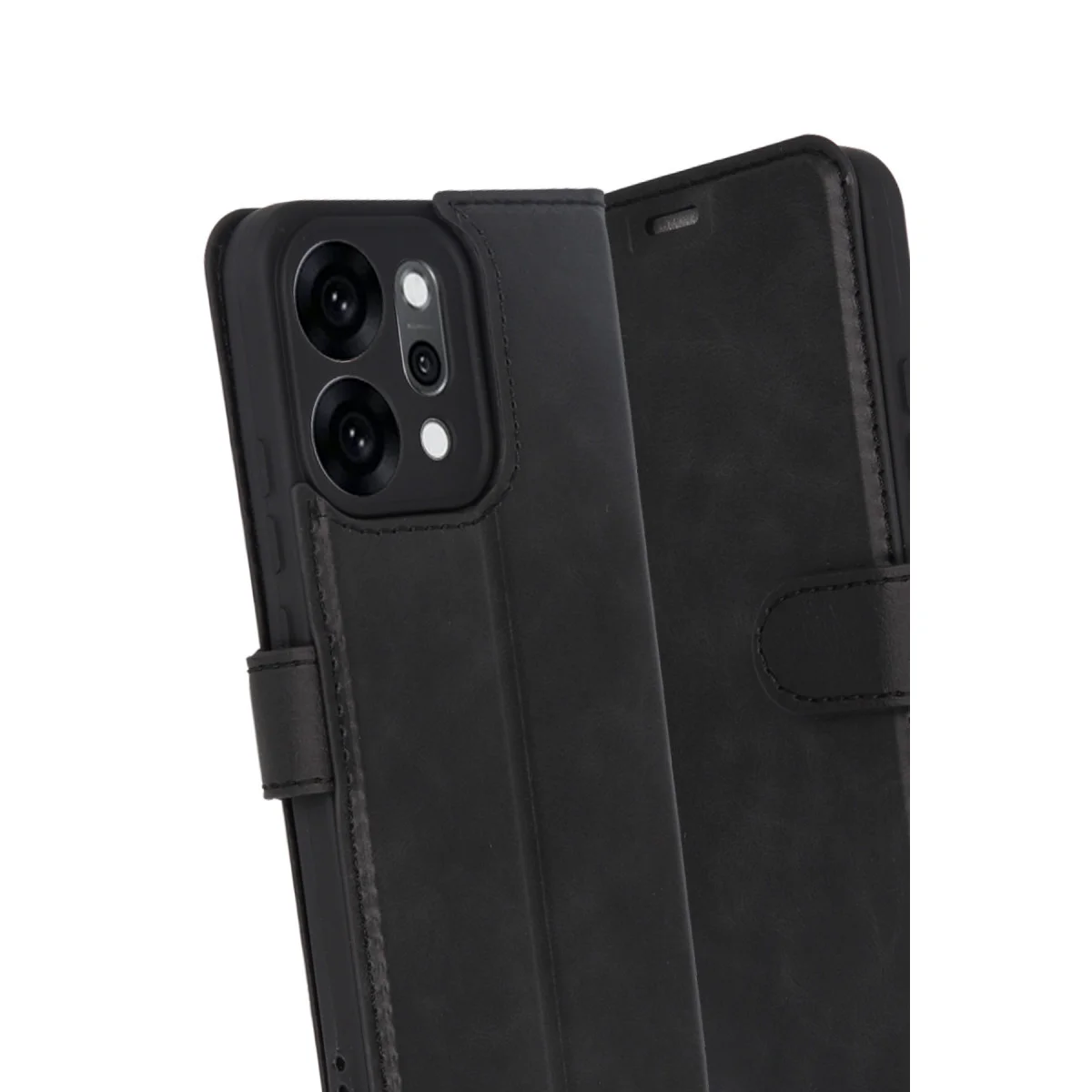 Reno 14 Trend S Plus Kapaklı Kılıf - Siyah