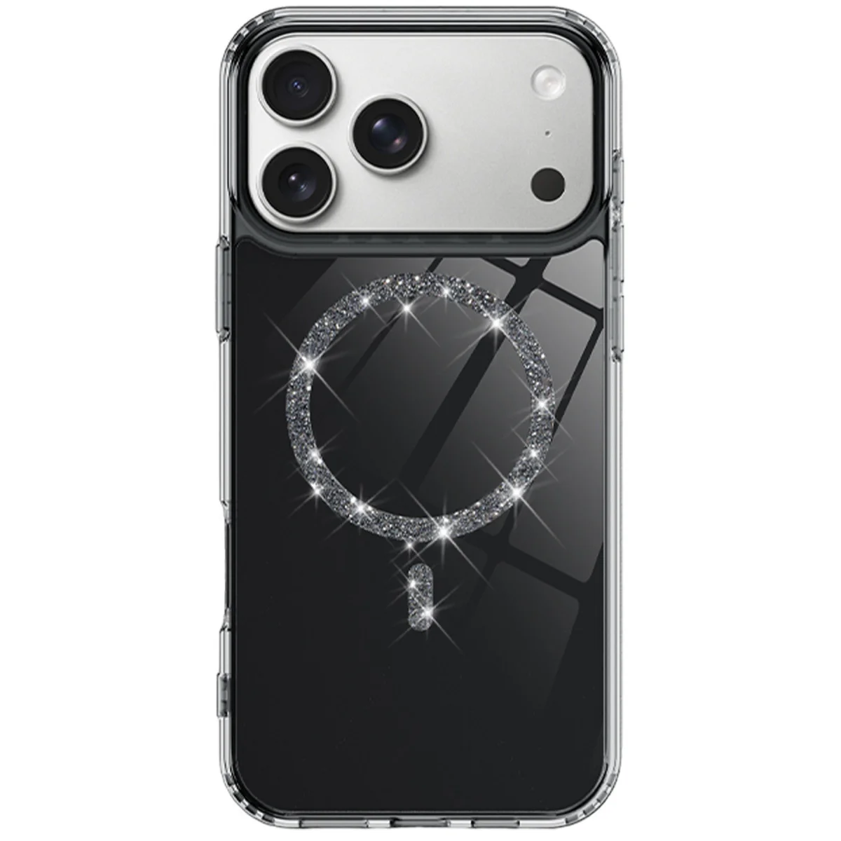 iPhone 17 Pro Live Diamond Magsafe Kapak - Siyah