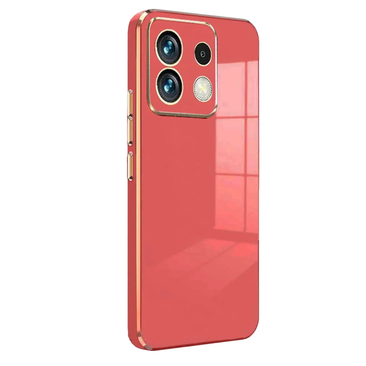 Poco M6 Pro 4G Kılıf Volet Silikon - Kırmızı