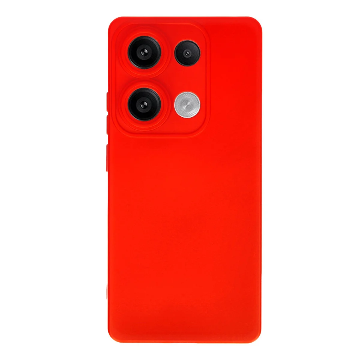 Redmi Note 13 Pro 4G Kılıf Nano içi Kadife Silikon - Kırmızı