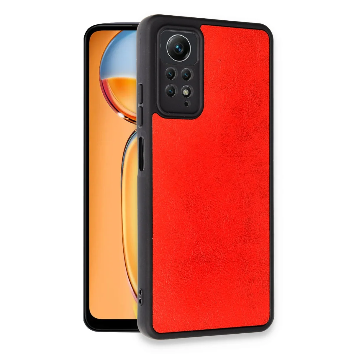 Redmi Note 12 Pro 4G Kılıf Aras Deri Kapak - Kırmızı