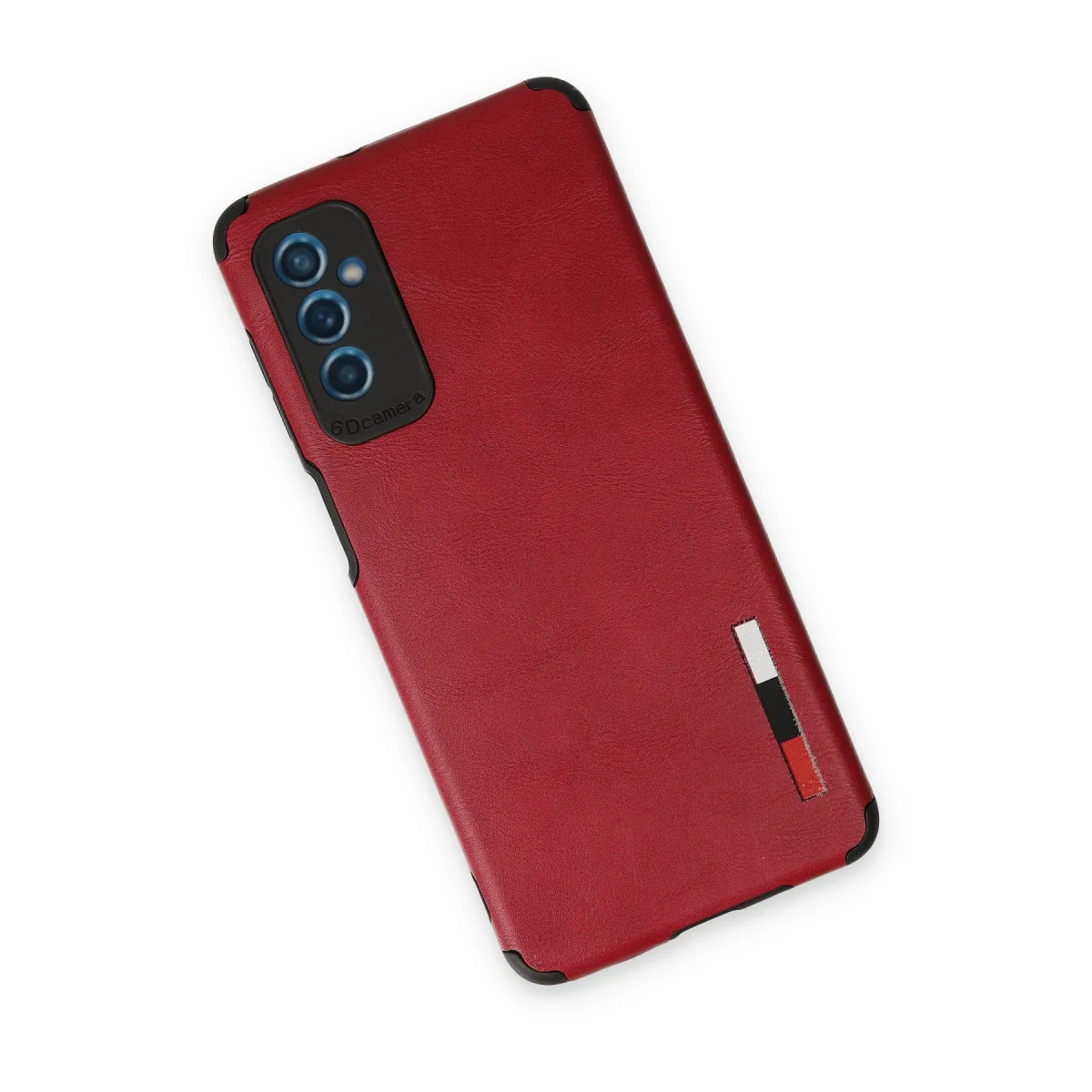 Galaxy M52 5G Kılıf Loop Deri Silikon - Kırmızı