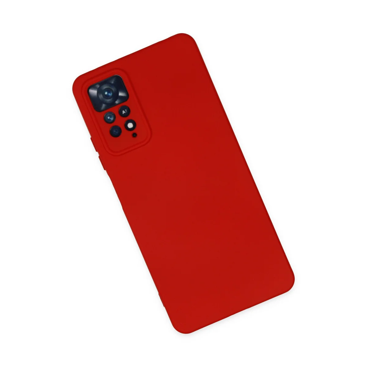 Redmi Note 11 Pro Kılıf Nano içi Kadife Silikon - Kırmızı
