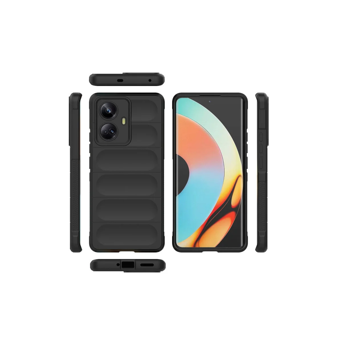 Realme 10 Pro 5G Kılıf Optimum Silikon - Kırmızı