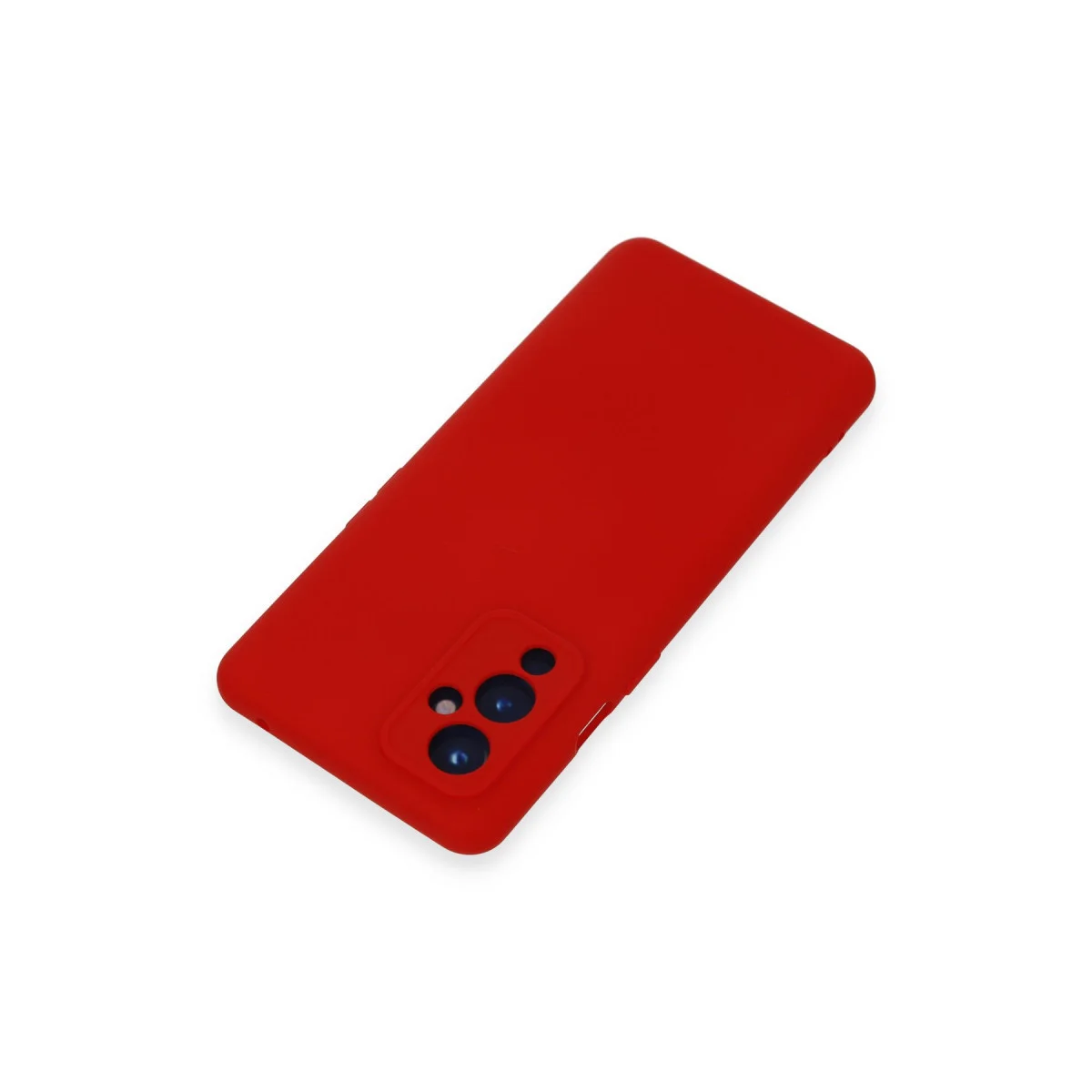 One Plus 9 Kılıf Nano içi Kadife Silikon - Kırmızı
