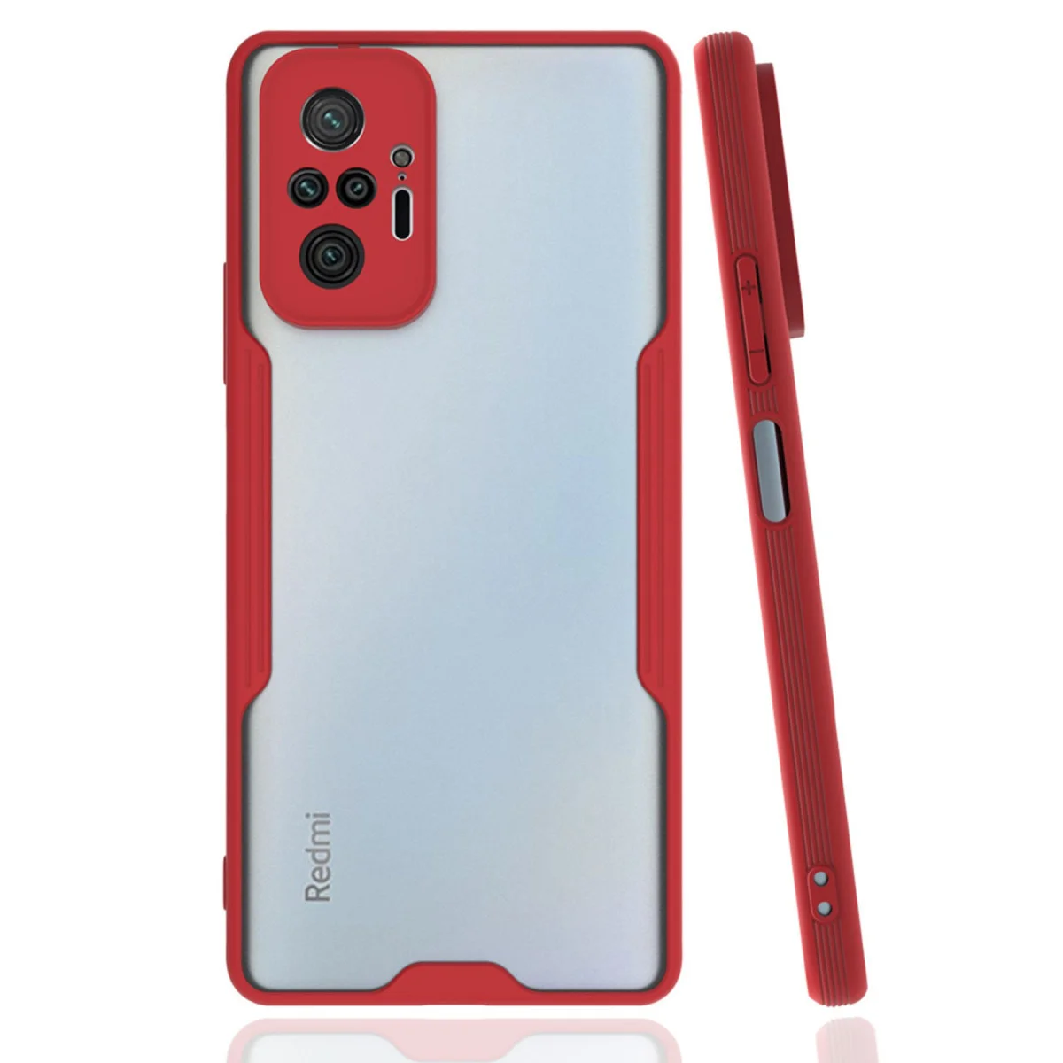 Redmi Note 10 Pro Kılıf Platin Silikon - Kırmızı