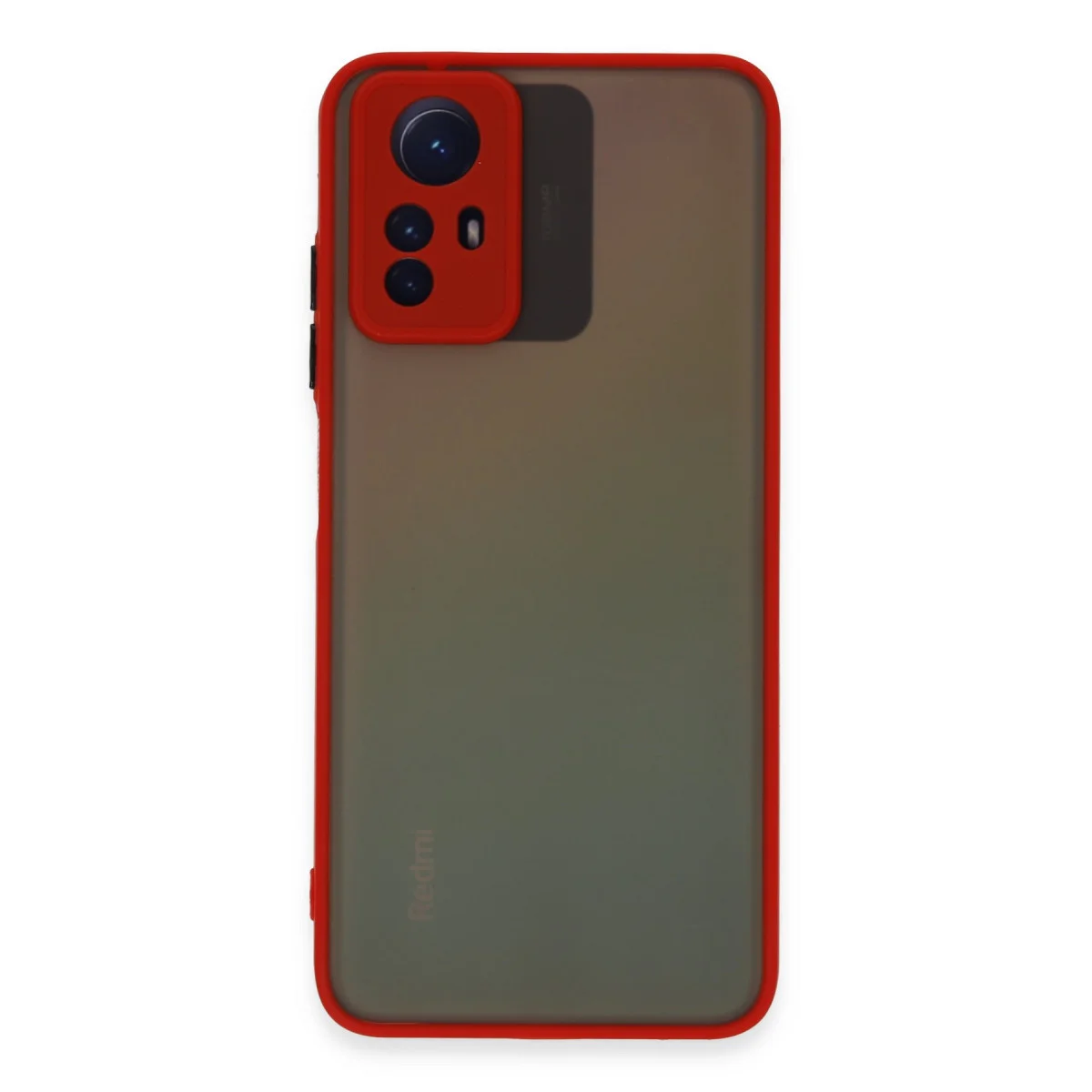 Redmi Note 12S Kılıf Montreal Silikon Kapak - Kırmızı
