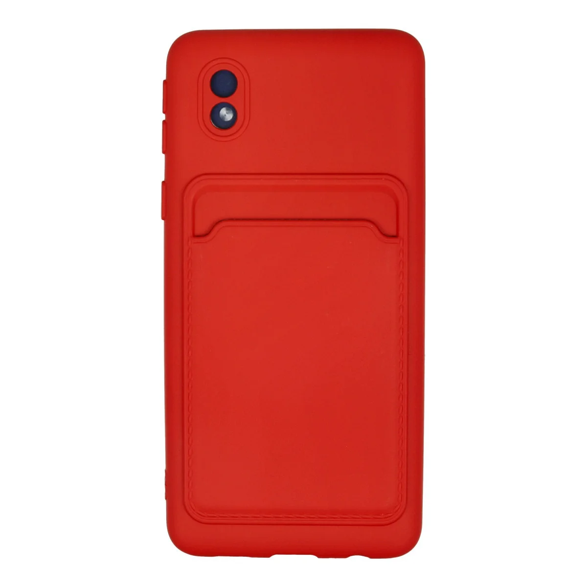 Galaxy A01 Core Kılıf Kelvin Kartvizitli Silikon - Kırmızı