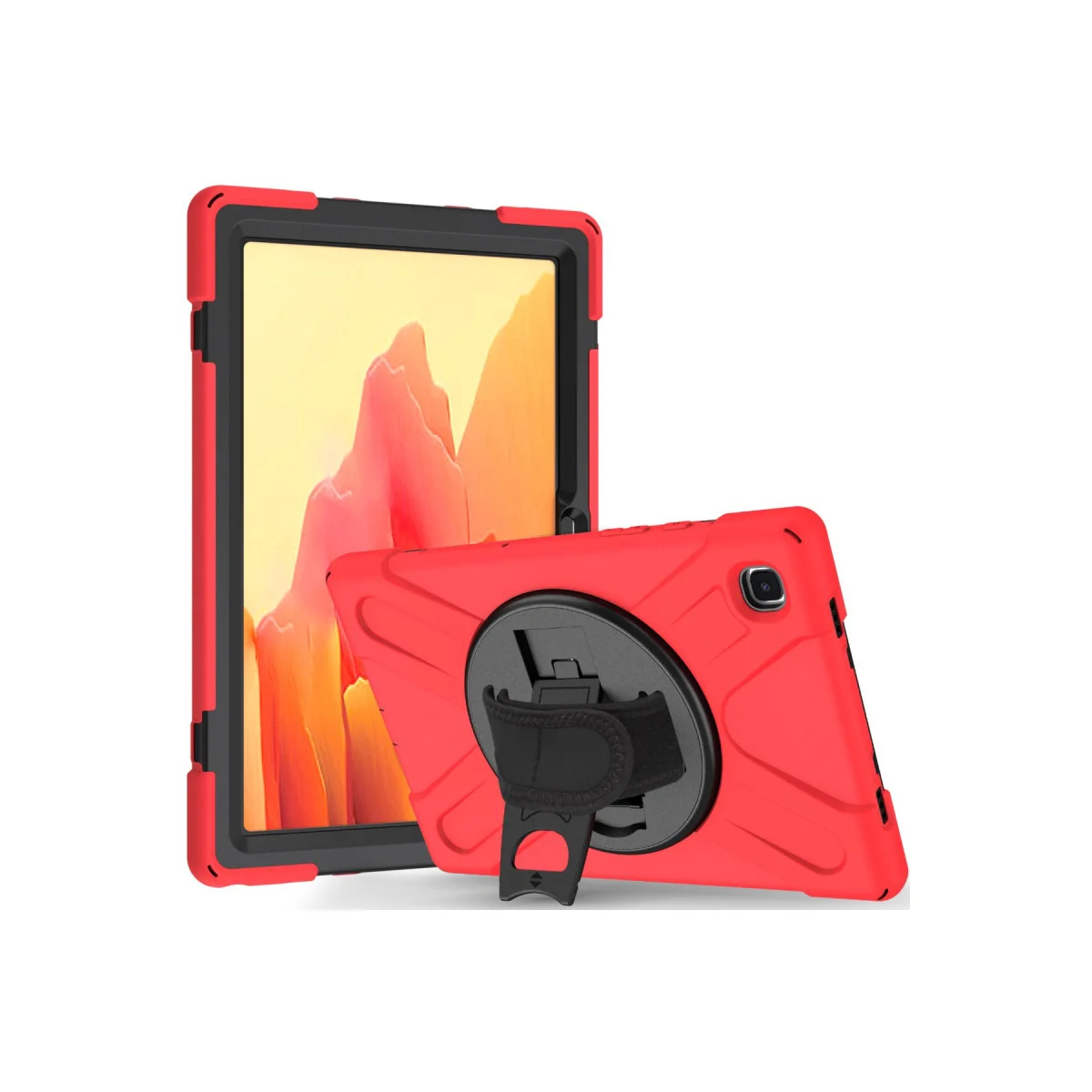 Galaxy T220 Tab A7 Lite 8.7 Kılıf Amazing Tablet Kapak - Kırmızı