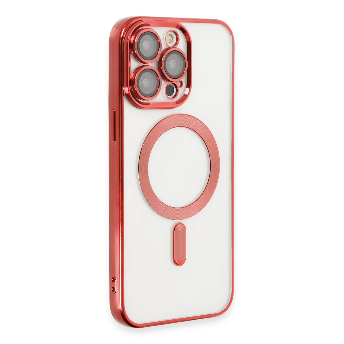 iPhone 13 Pro Max Kılıf Kross Magneticsafe Kapak - Kırmızı
