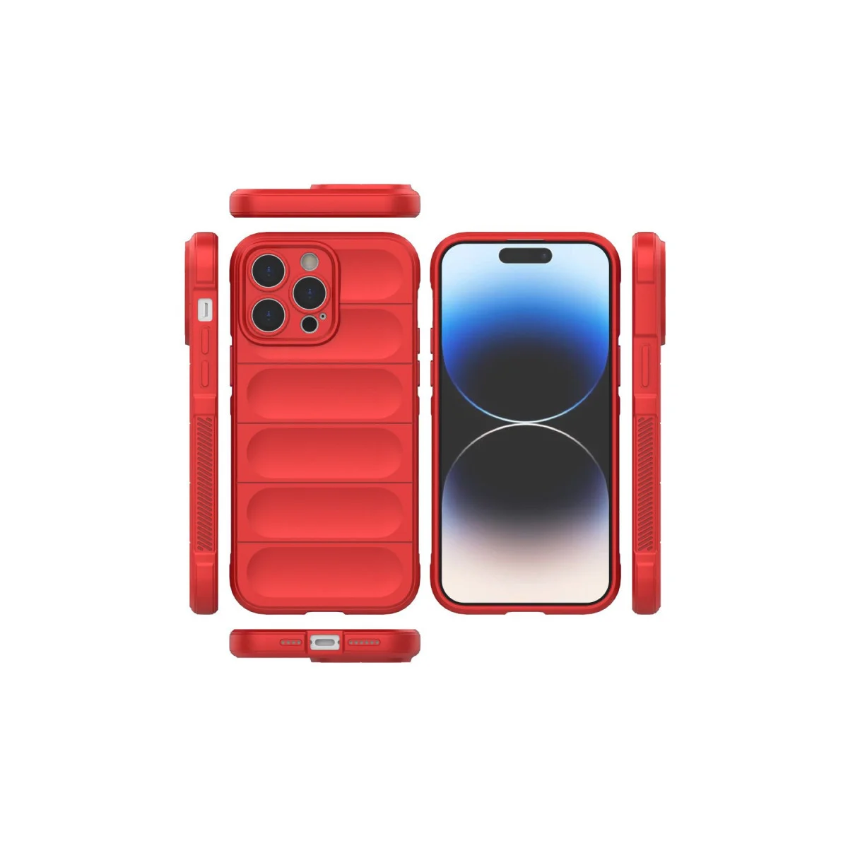 iPhone 15 Pro Kılıf Optimum Silikon - Kırmızı