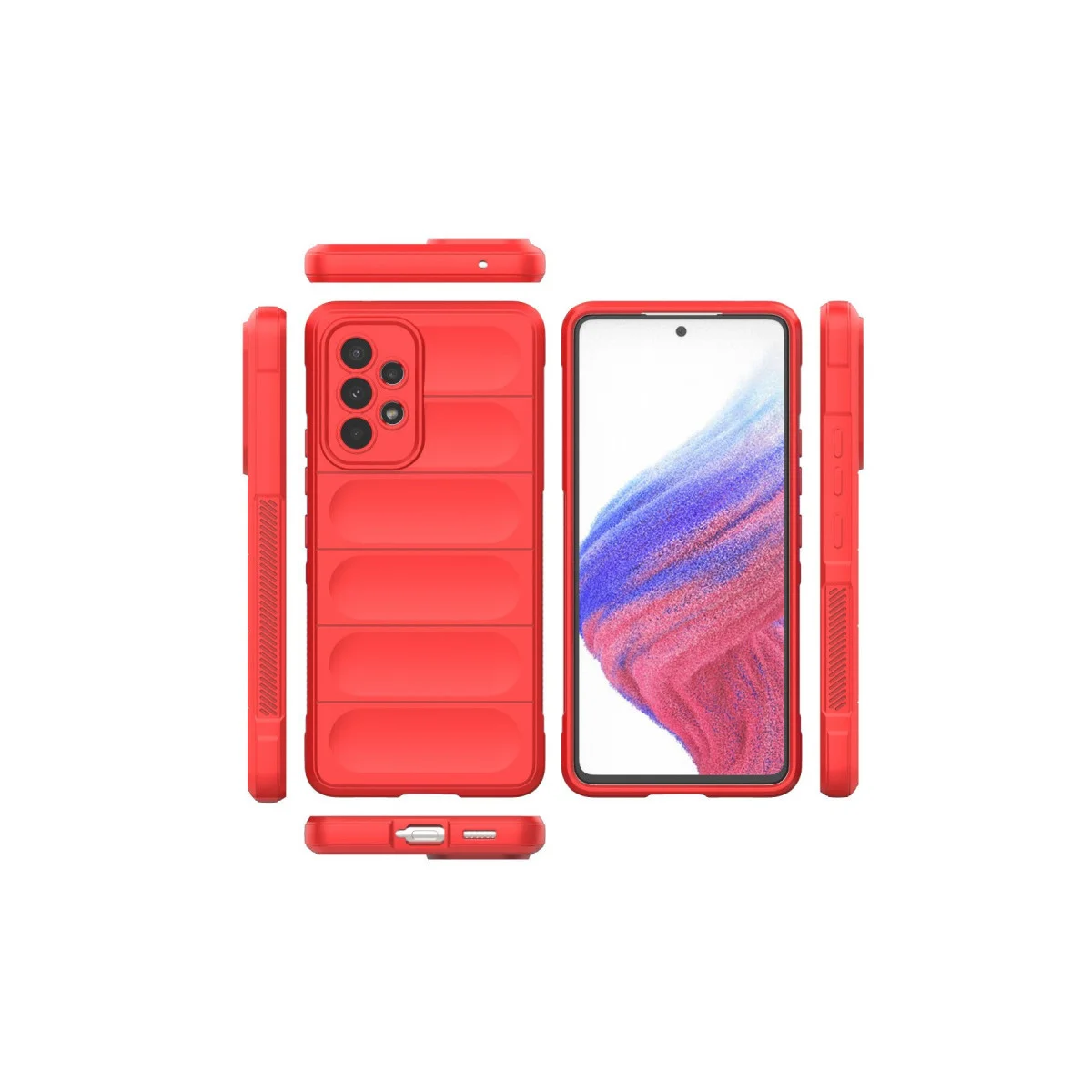 Galaxy A73 5G Kılıf Optimum Silikon - Kırmızı