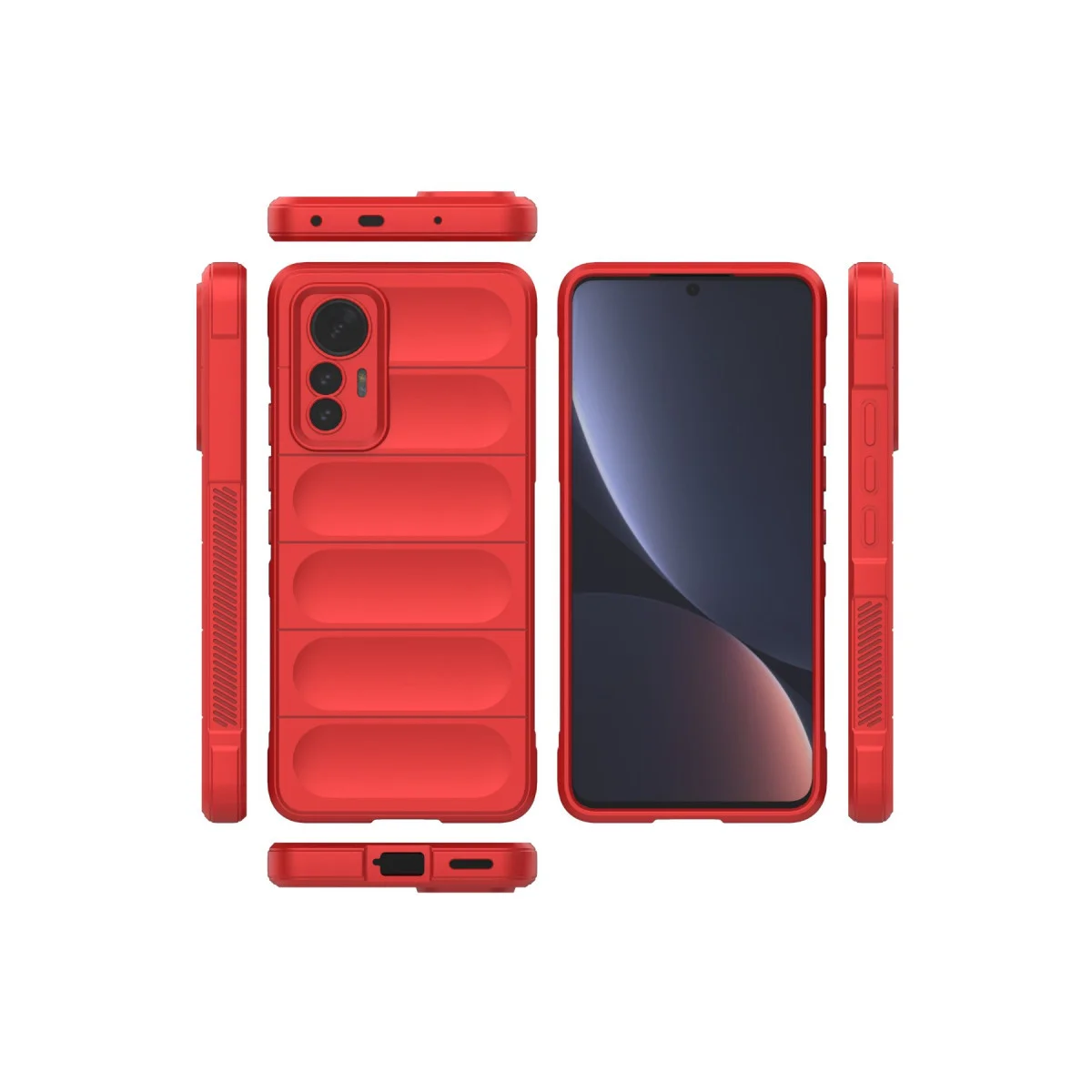 Mi 12 Lite Kılıf Optimum Silikon - Kırmızı