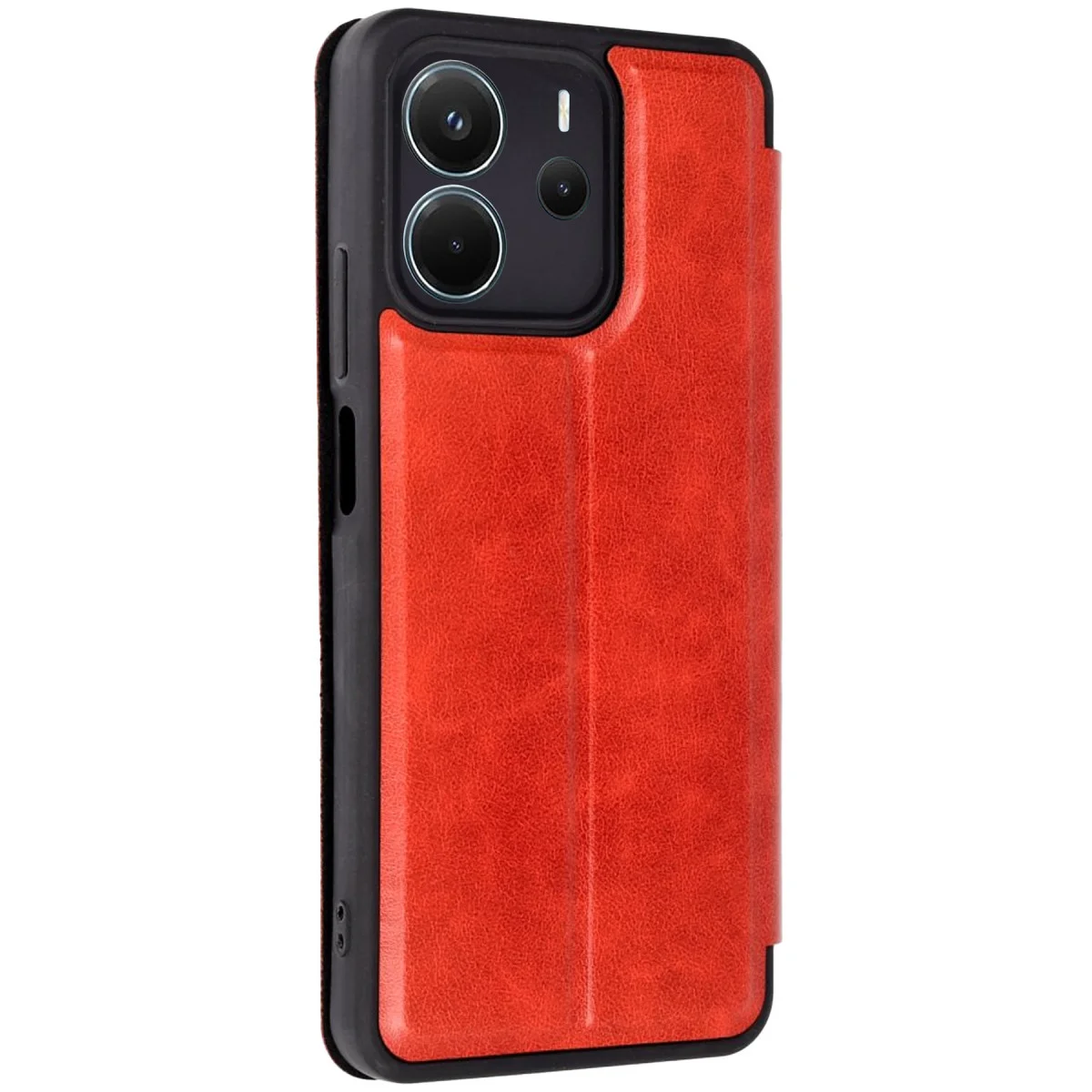 Redmi Note 14 4G Kılıf Flip Cover - Kırmızı