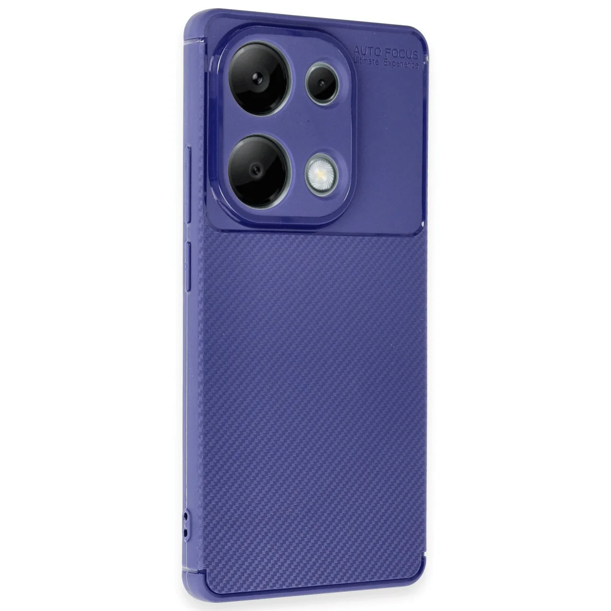 Redmi Note 13 Pro 4G Kılıf Auto Focus Karbon Kapak - Lacivert