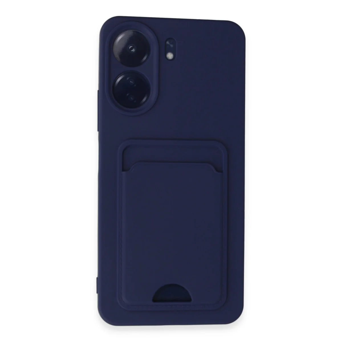 Redmi 13C Kılıf Kelvin Kartvizitli Silikon - Lacivert