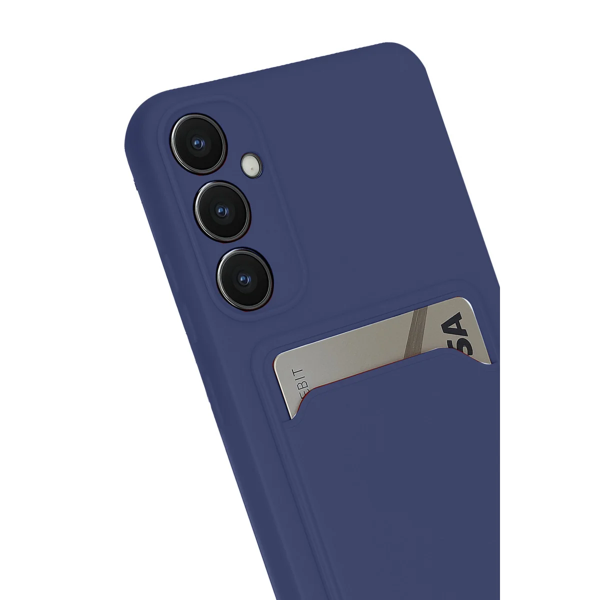 Galaxy S24 FE Kılıf Kelvin Kartvizitli Silikon - Lacivert
