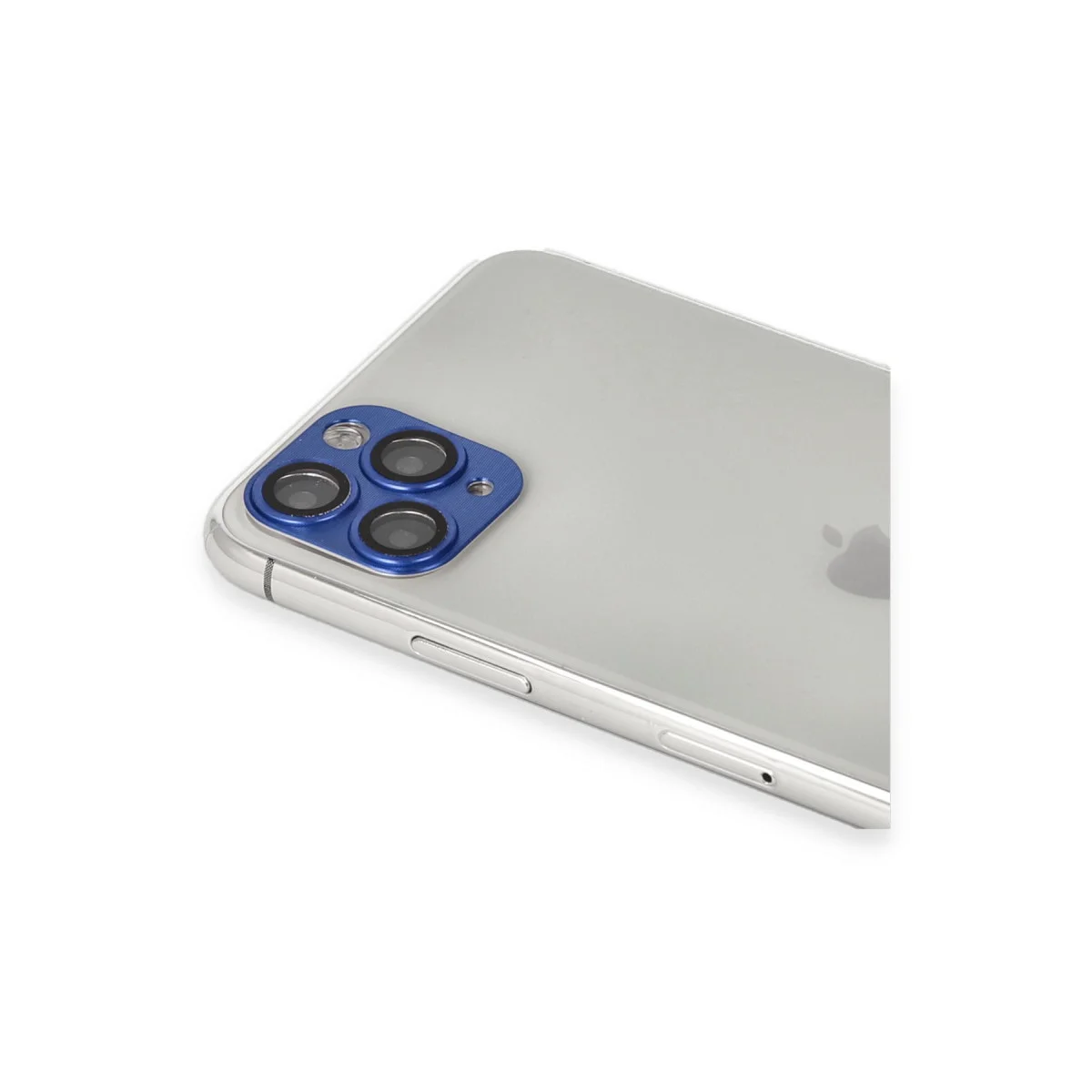 iPhone 11 Pro Max Pers Alüminyum Kamera Lens - Lacivert