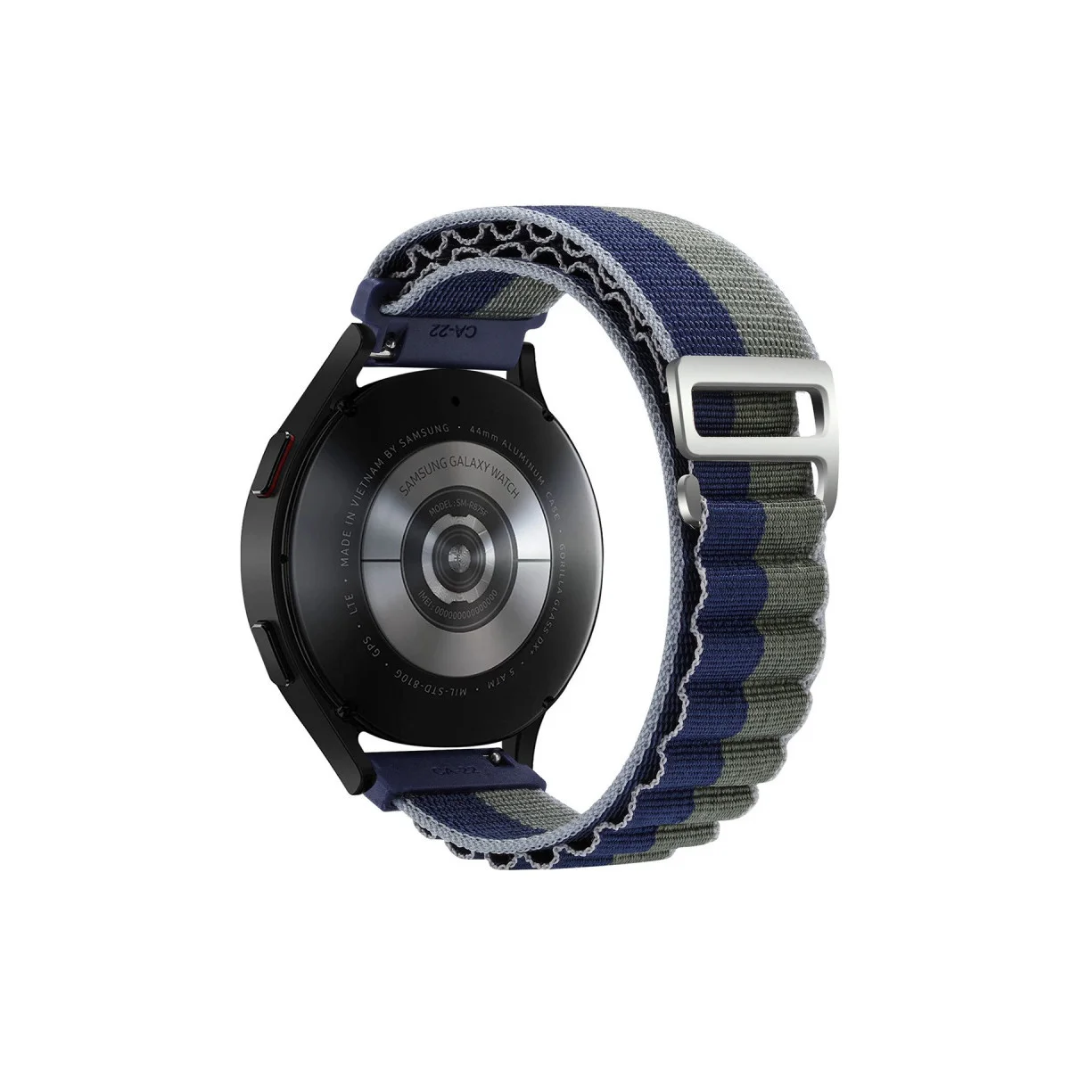 Watch 20mm KR410 Kumaş Kordon - Lacivert-Yeşil