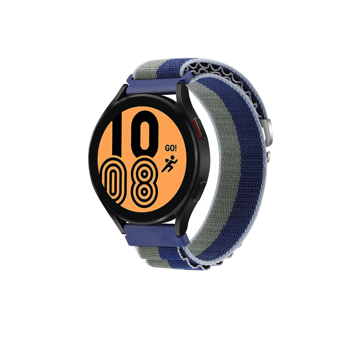 Watch 22mm KR410 Kumaş Kordon - Lacivert-Yeşil