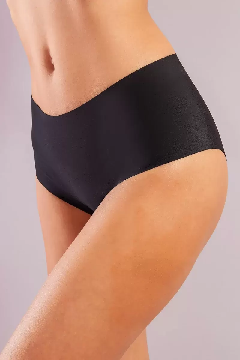 Golshan Girdle İnvisible Slip, İz Yapmayan Görünmez Lazer Kesim Siyah Külot