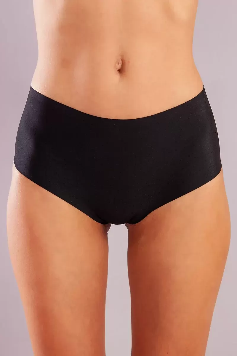 Golshan Girdle İnvisible Slip, İz Yapmayan Görünmez Lazer Kesim Siyah Külot