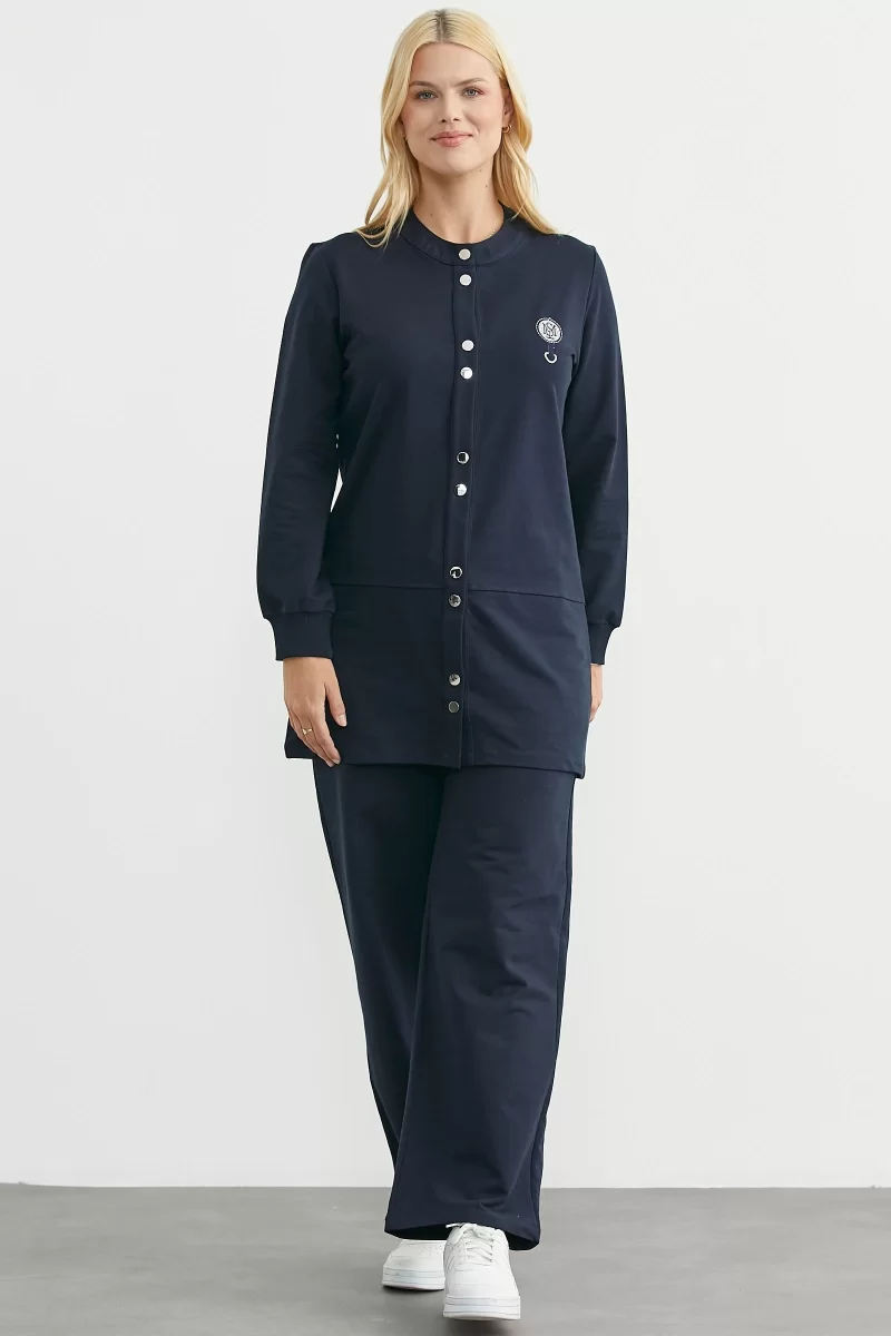 Sementa 76510 Çıtçıtlı Tunik Boy Eşofman Takım