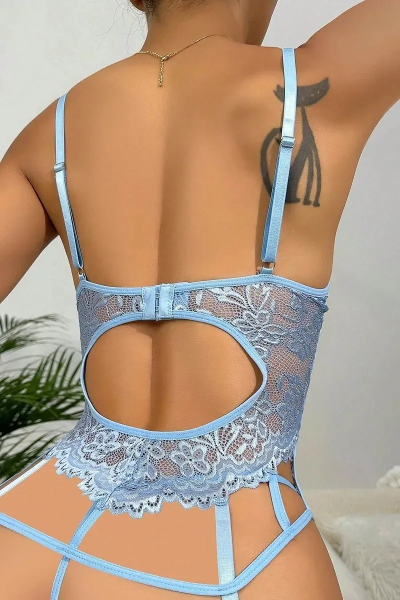 For Dreams 8462 Dantel Detaylı Balenli Jartiyer Takımı