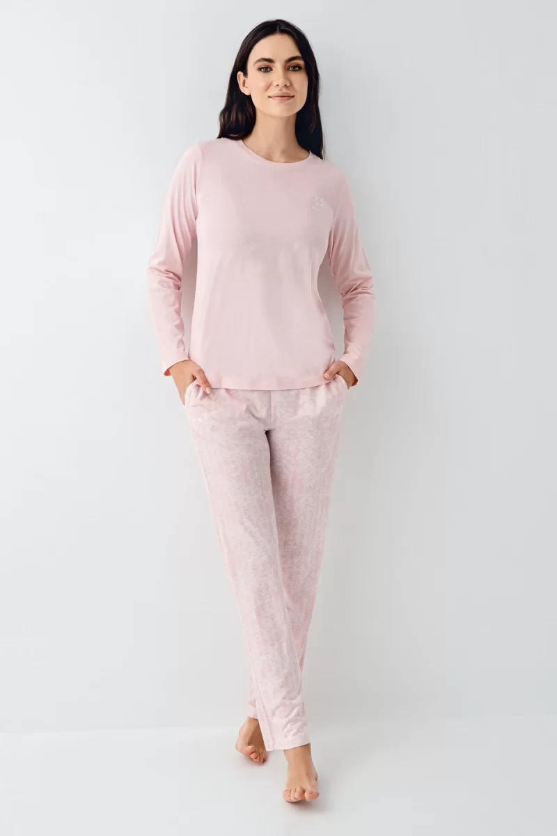 Pierre Cardin 9085-S Kadın Uzun Kol Pijama Takım