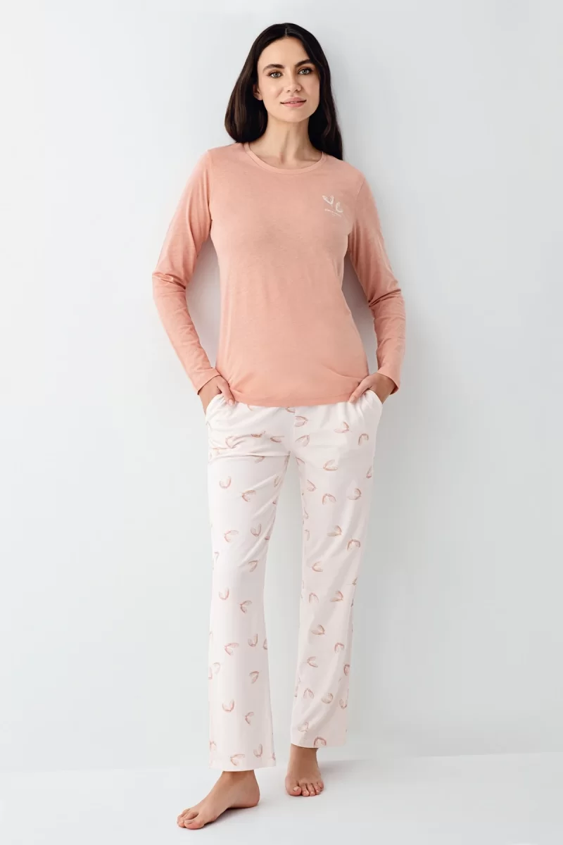Pierre Cardin 9061-S Kadın Uzun Kol Pijama Takım