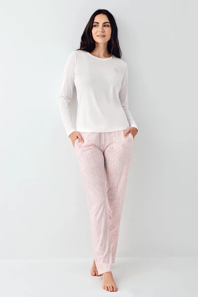 Pierre Cardin 9085-S Kadın Uzun Kol Pijama Takım