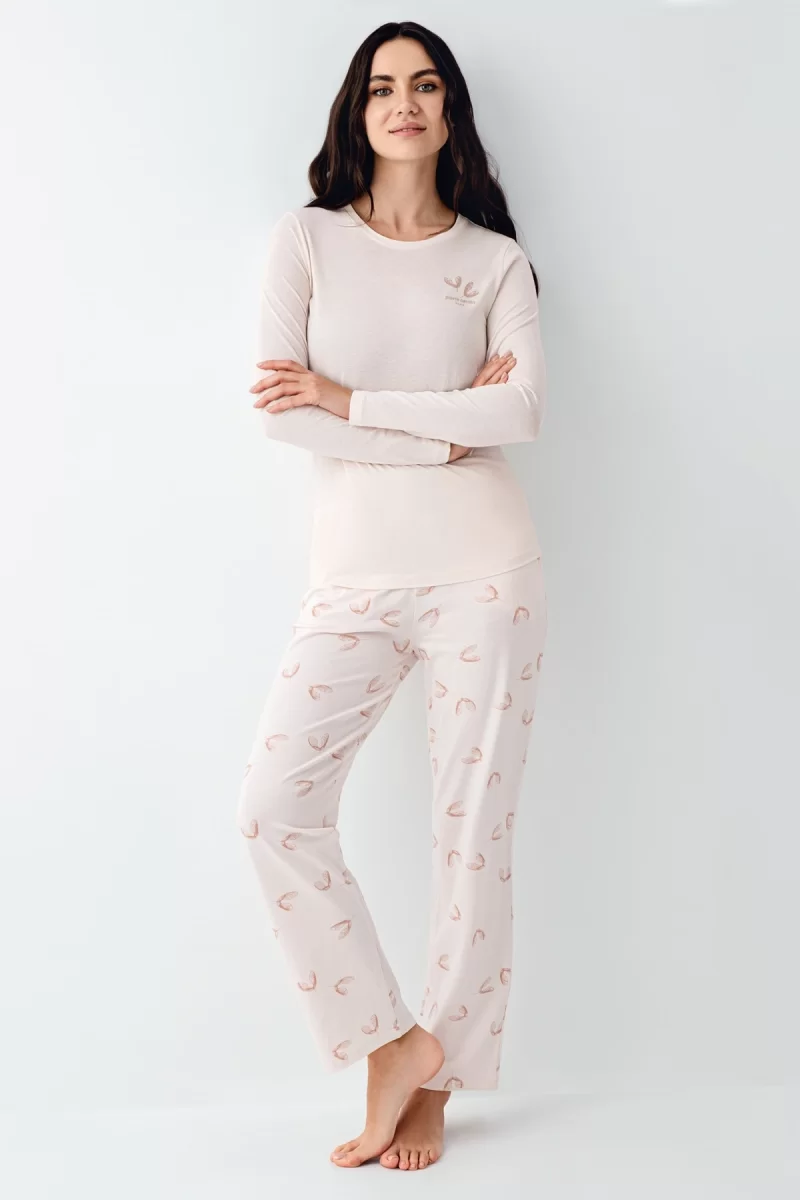 Pierre Cardin 9061-S Kadın Uzun Kol Pijama Takım