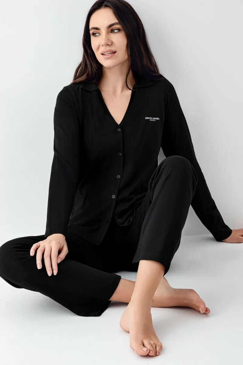 Pierre Cardin 9115-S Kadın Uzun Kol Pijama Takımı