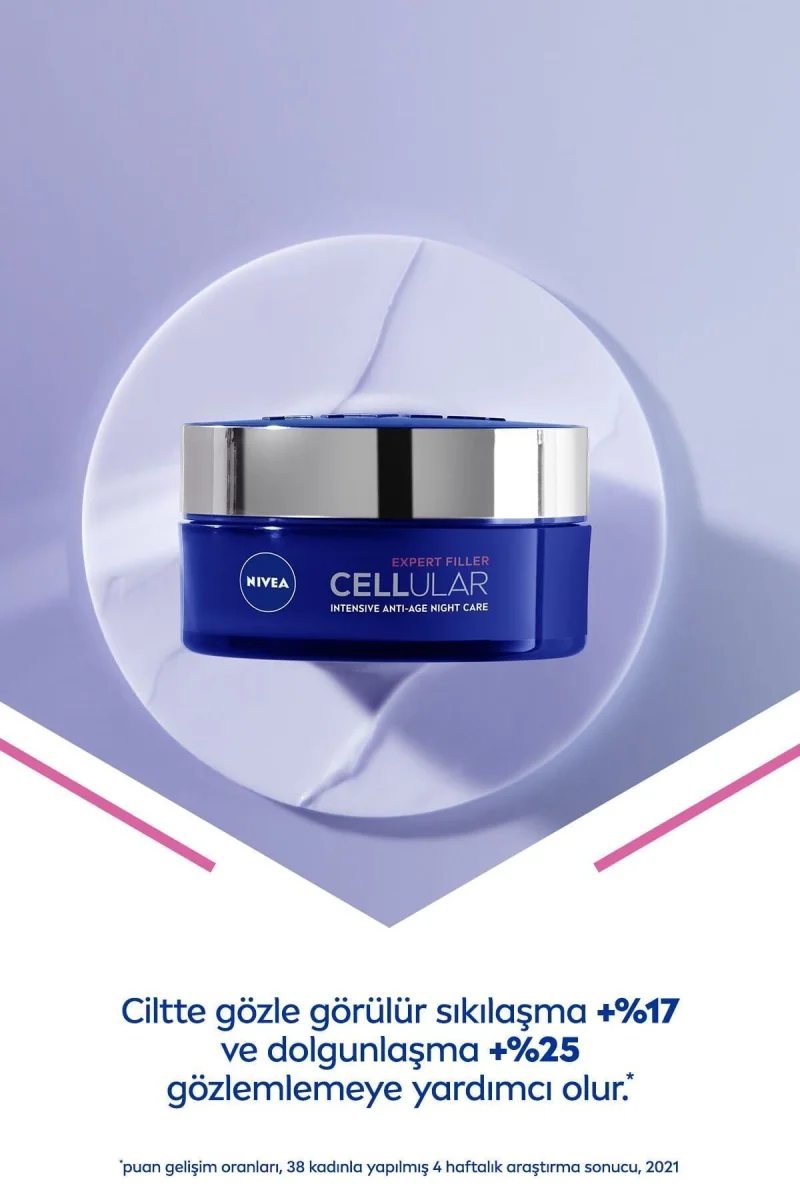 Yüz Bakim Kremi & Cellular Filler Yaşlanma Karşıtı Gece Bakim Kremi 50ML