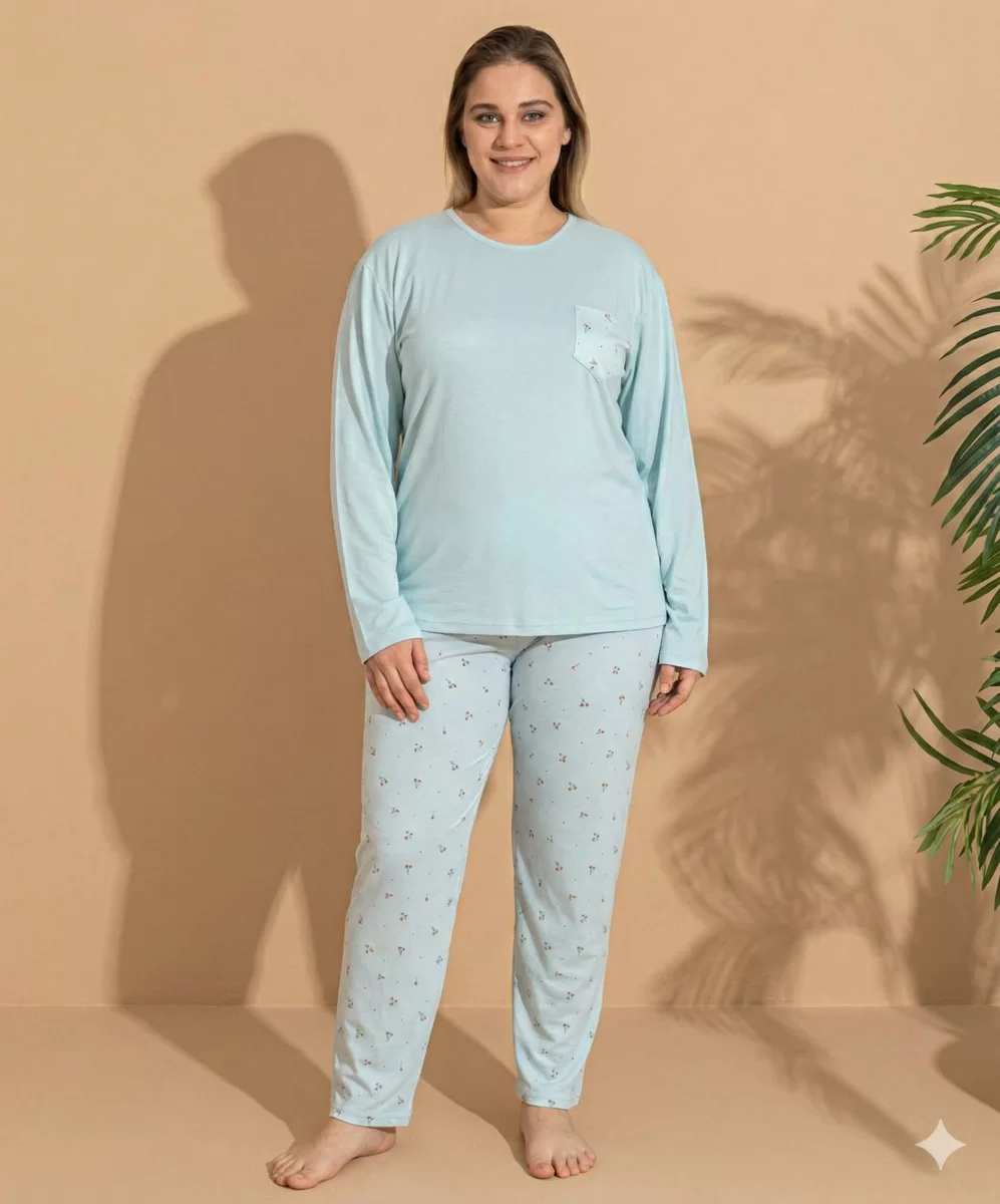 Boyraz ML-01096 Kadın Battal Pijama Takımı