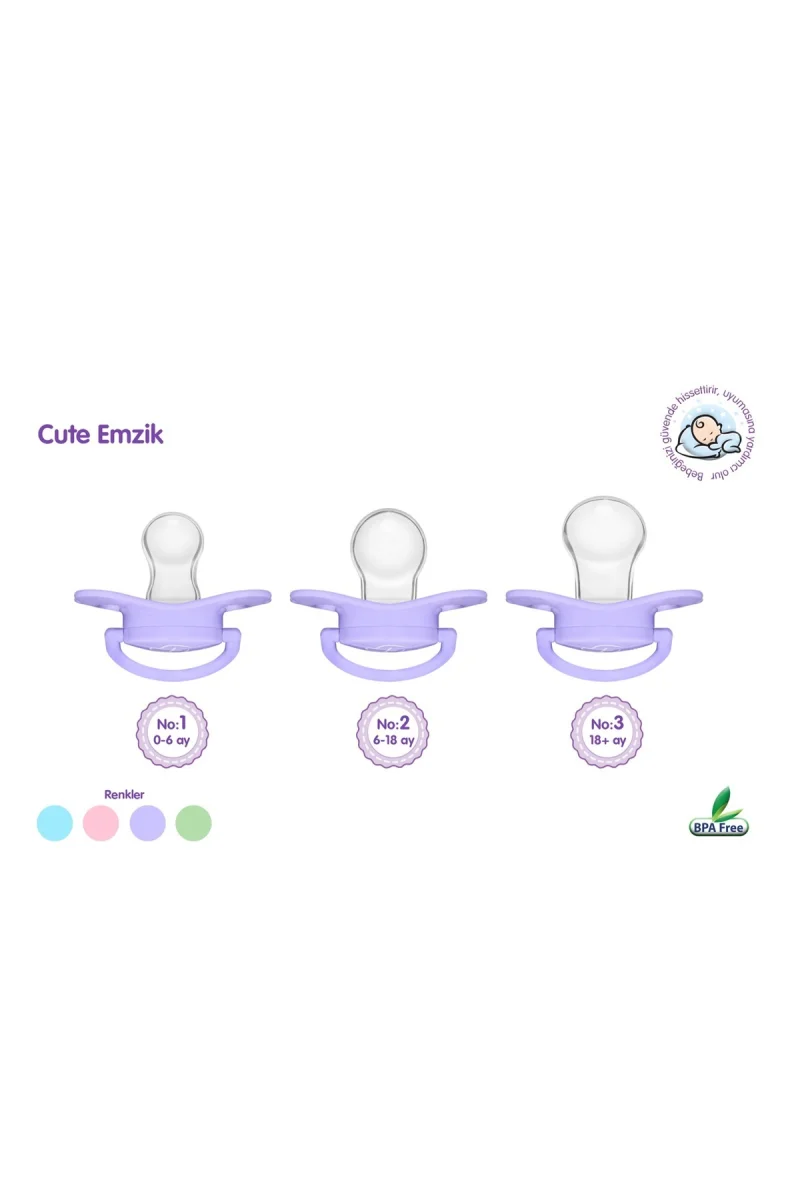 Cute Damaklı Emzik No1 - Mavi