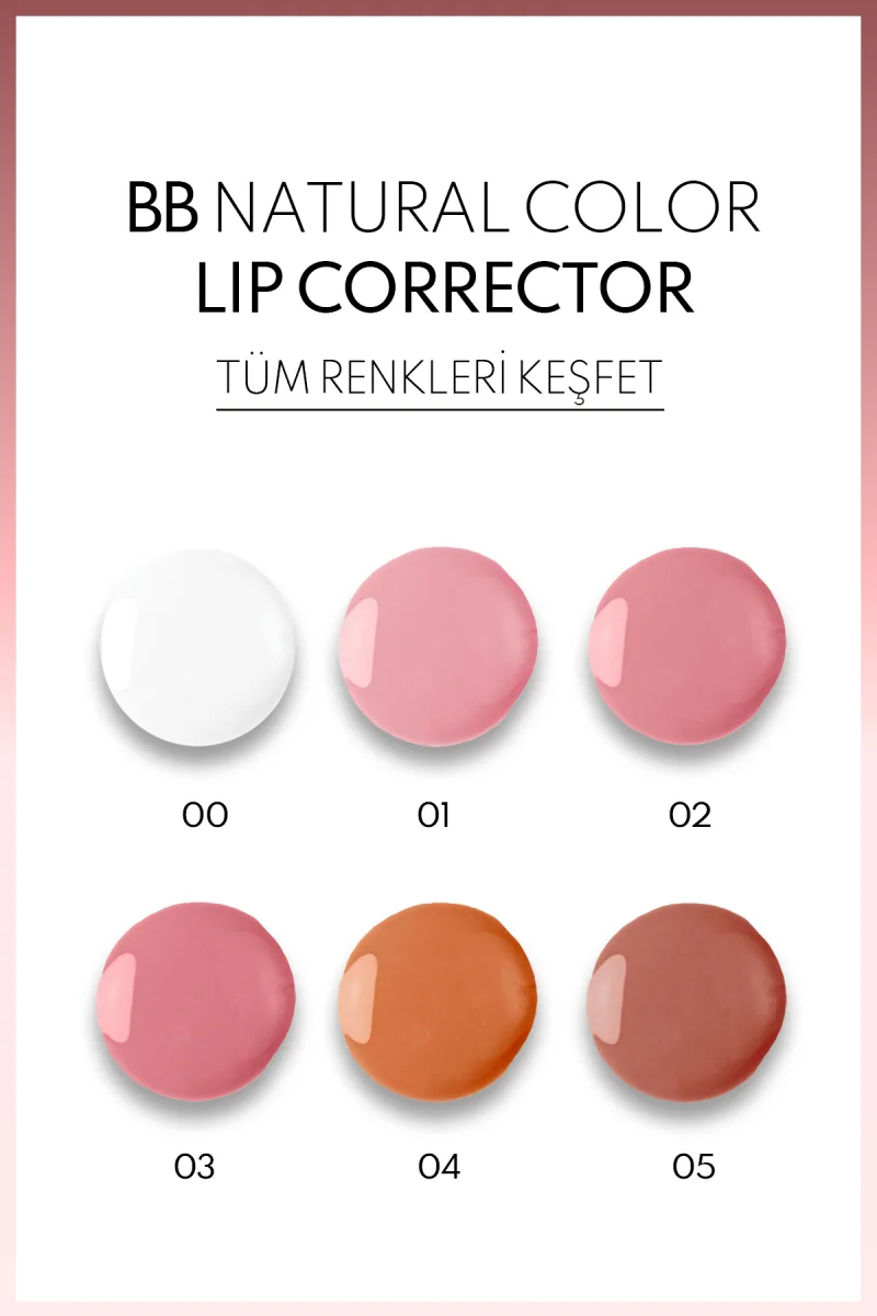 Dudak Parlatici & BB Lip Corrector Renk Eşitleyici No: 03 Pembe
