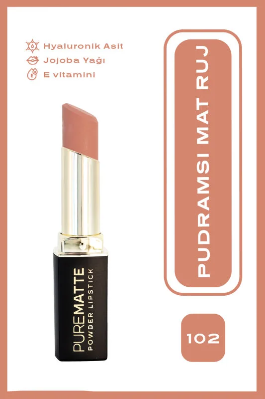 Pure Matte Powder Lipstick - 102 - Pudralı Mat Ruj