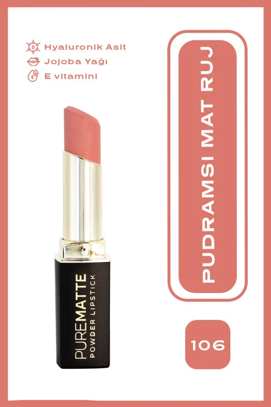 Pure Matte Powder Lipstick - 106 - Pudralı Mat Ruj